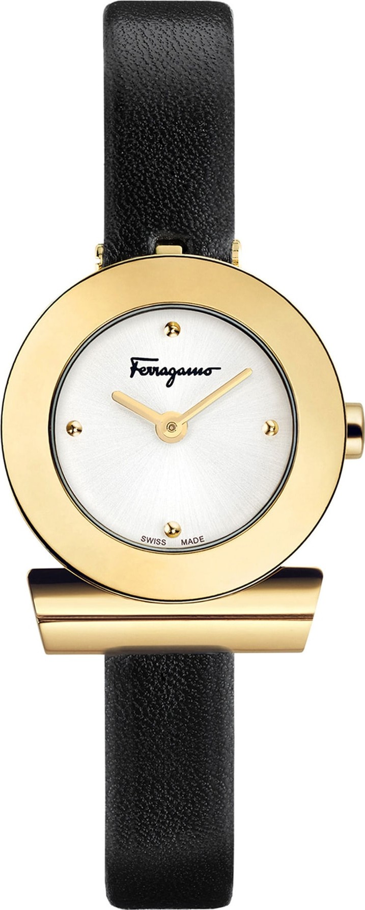 Salvatore Ferragamo Gancino Leather Bracelet Watch, 22mm