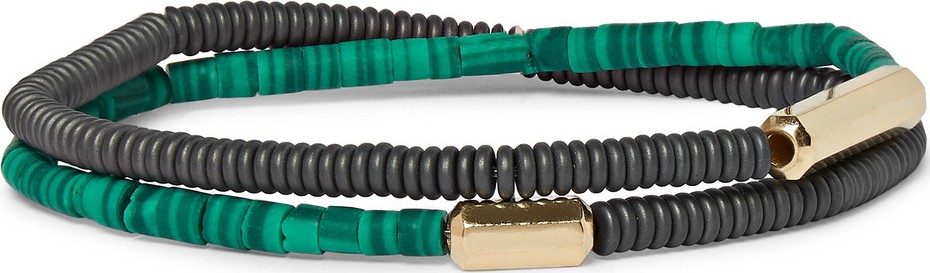 Luis Morais Bead and Gold Bracelet