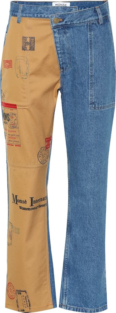 Monse Straight-leg cropped jeans