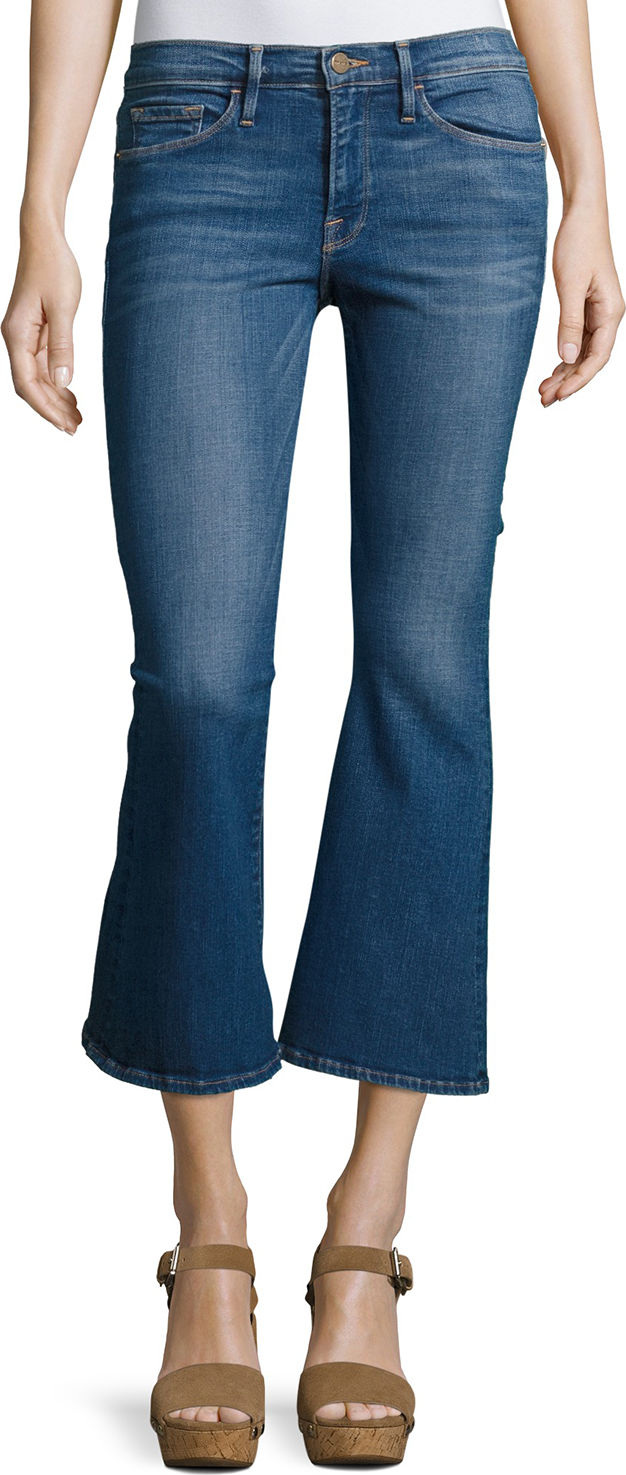 FRAME DENIM Le Crop Bell Kick-Flare Jeans