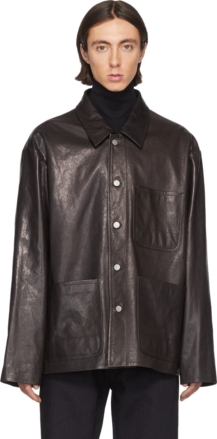 Maison Margiela Black Leather Jacket