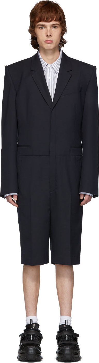 Juun.J Navy Blazer Jumpsuit
