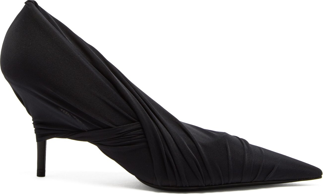 Balenciaga Knife draped mesh pumps