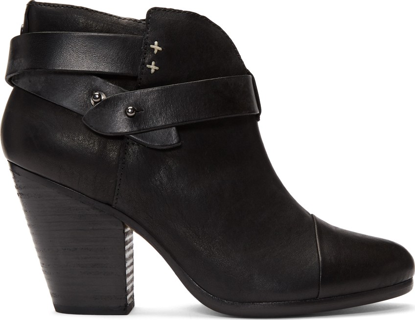 Rag & Bone Black Harrow Boots