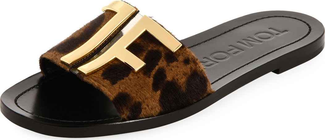 TOM FORD TF Pony Slide Flat Sandals