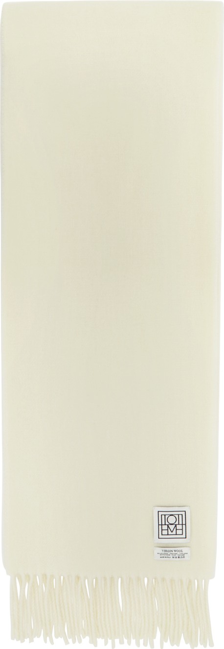 Totême Off-White Wool Bova Scarf