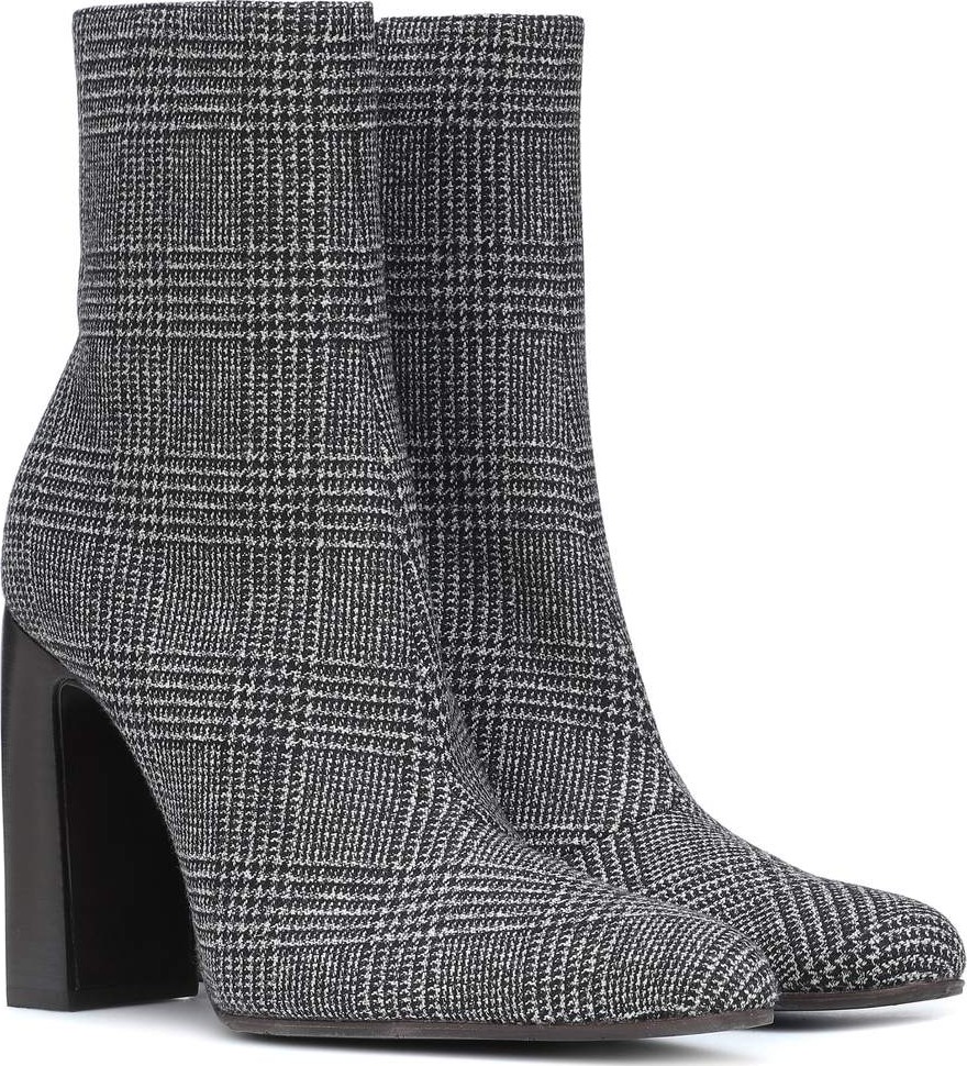 Balenciaga Checked wool ankle boots