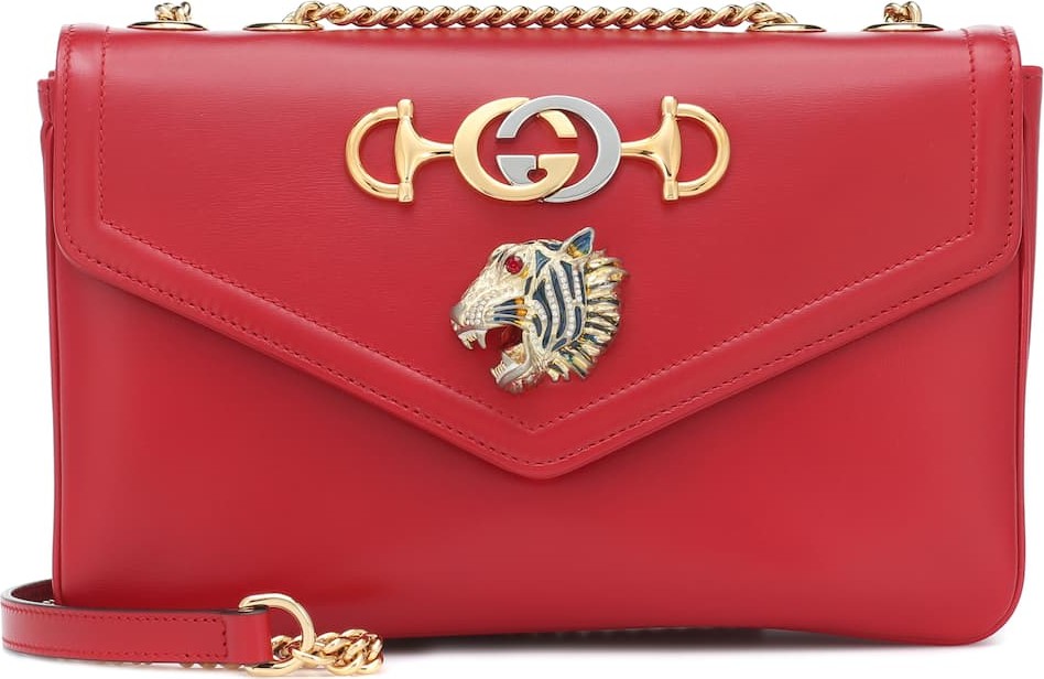 Gucci Rajah Medium leather shoulder bag