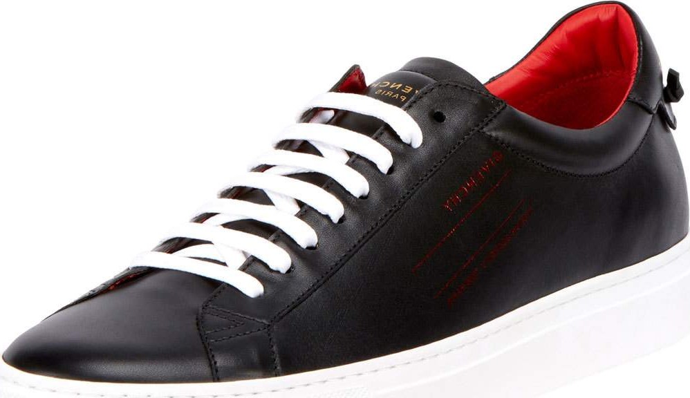 Givenchy Men's Urban Leather Logo-Sides Street Sneakers