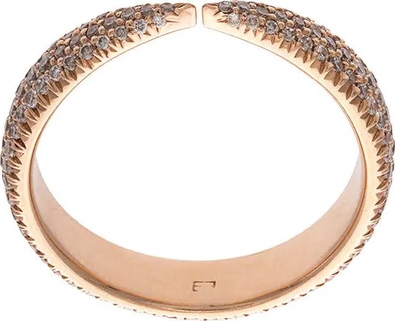 Eva Fehren kissing claw ring 18k rose gold