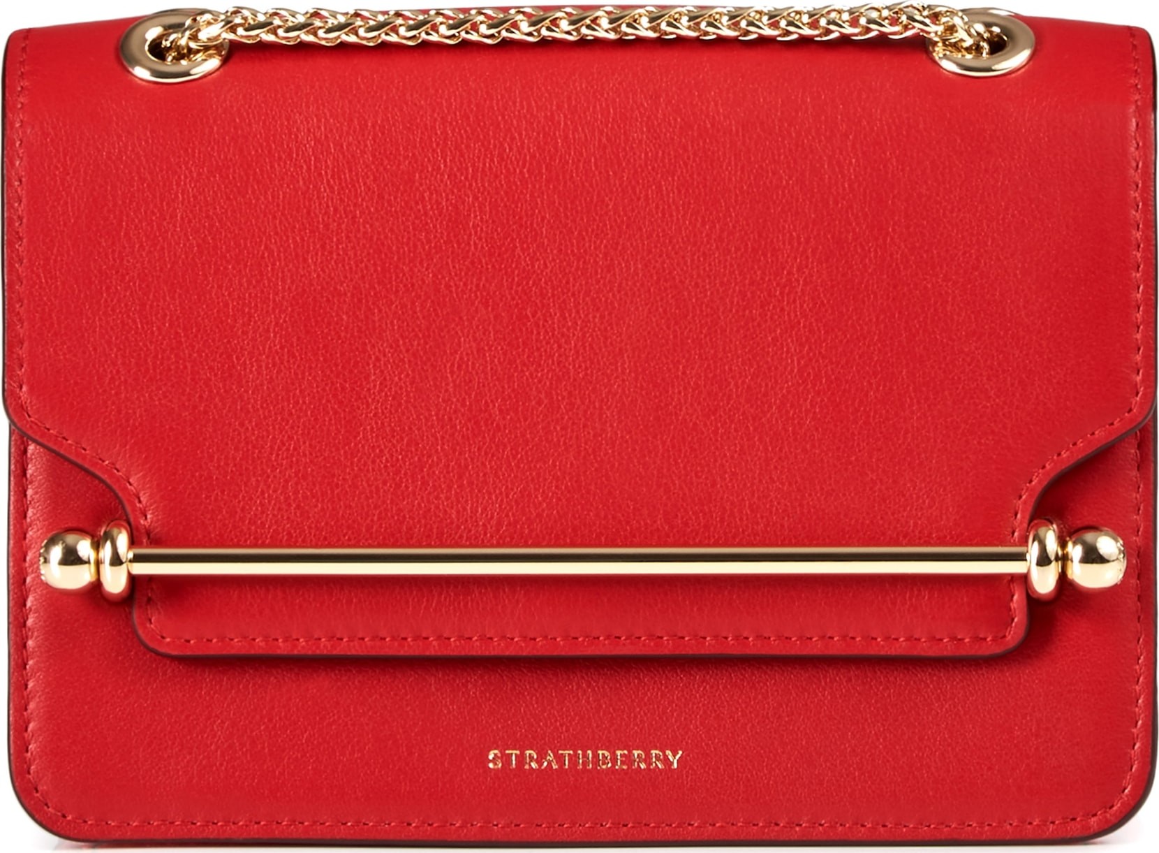 Strathberry Mini East/West Leather Crossbody Bag