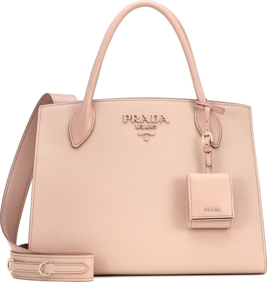 Prada Monochrome leather shoulder bag