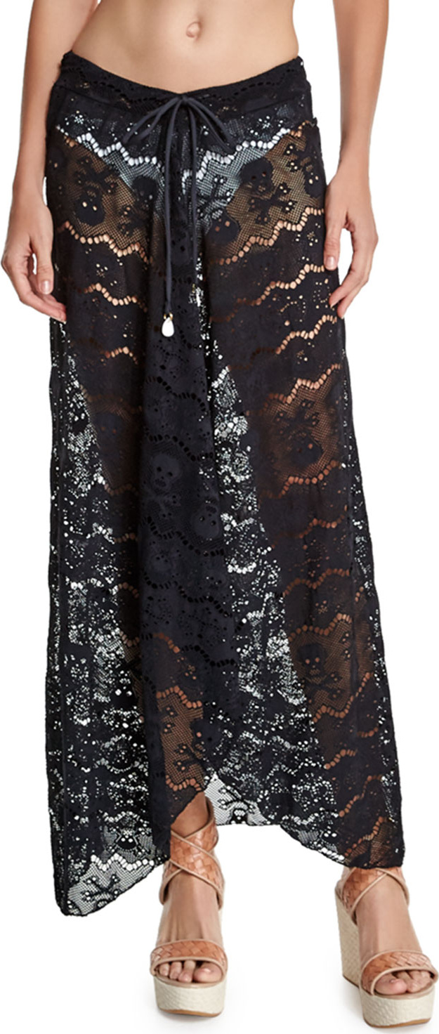 Letarte Embroidered Lace Coverup Skirt