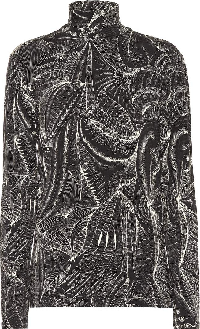 Dries Van Noten Printed turtleneck top