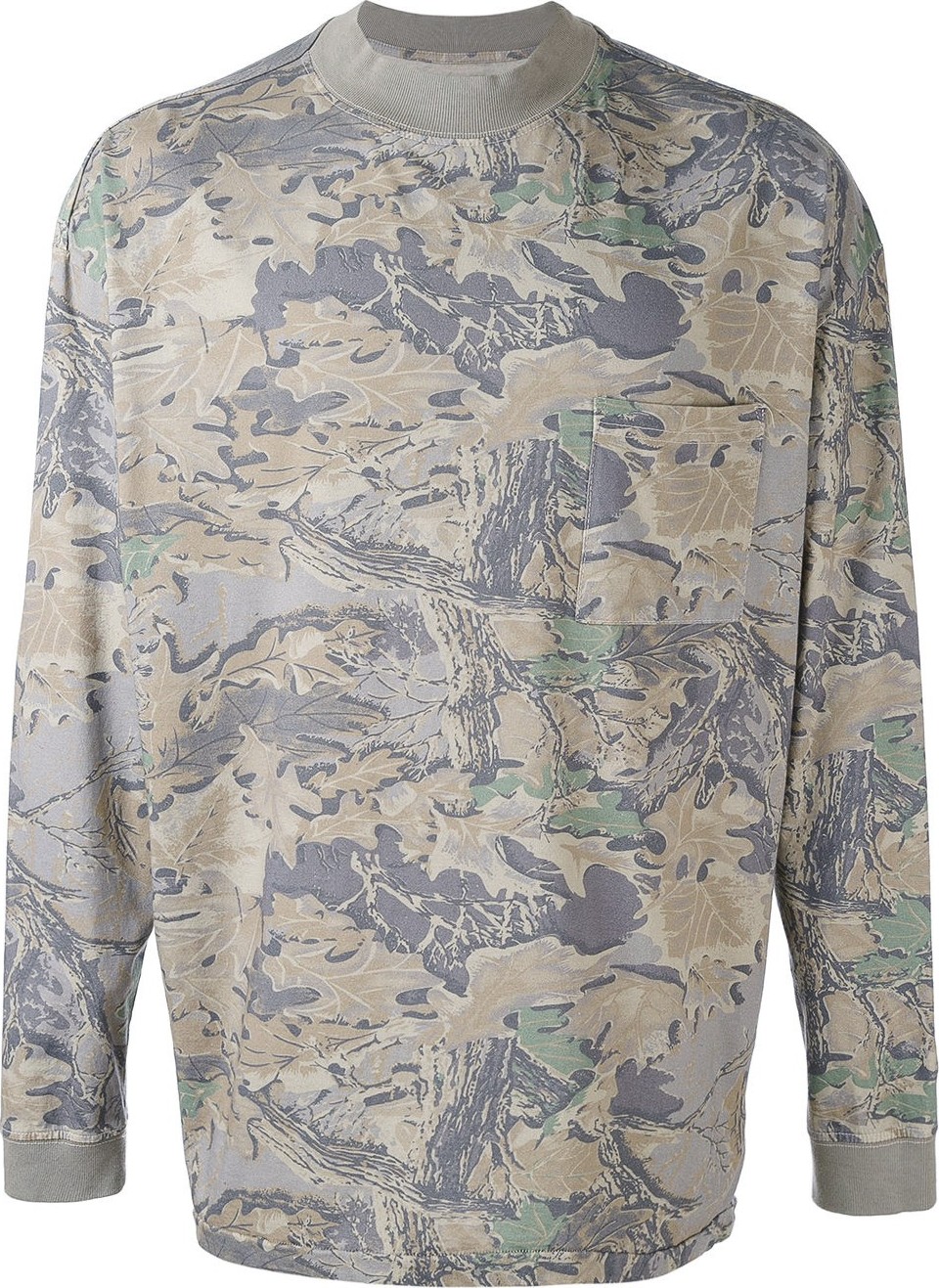 Yeezy camouflage leaf print sweatshirt