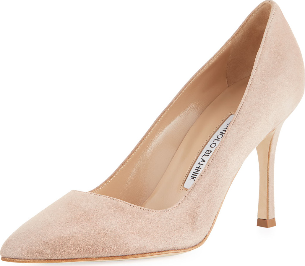 Manolo Blahnik BB Suede Pointed Pump