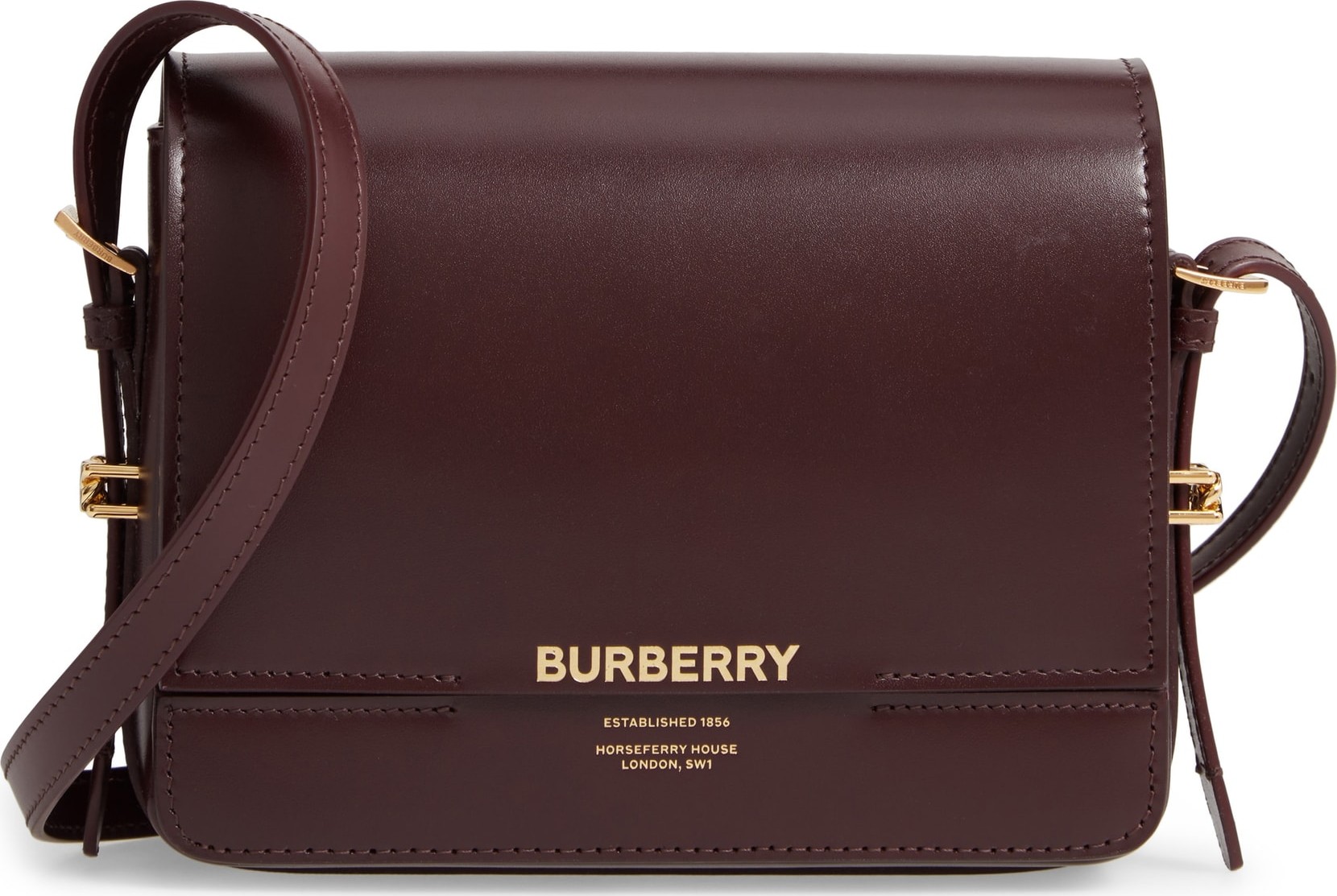 Burberry London England Small Horseferry Leather Crossbody Bag