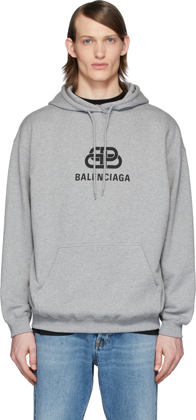 Balenciaga Grey BB Hoodie