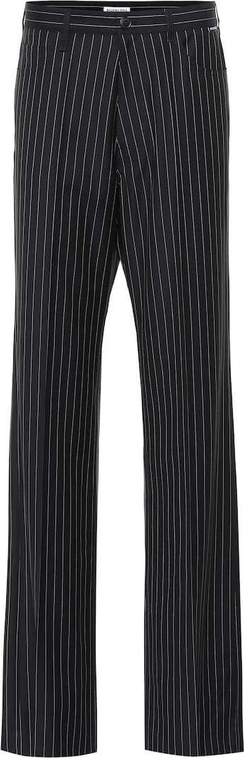 Balenciaga Striped wool and cashmere pants