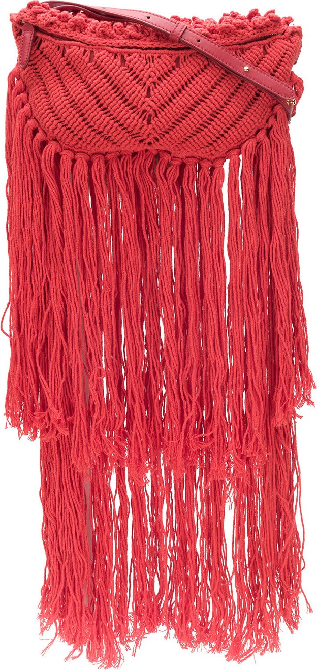 Stella McCartney woven fringe bag