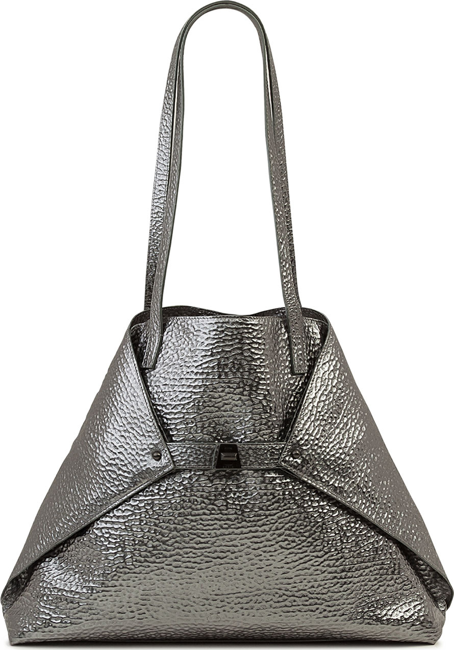 Akris AI Medium Hammered Shoulder Bag