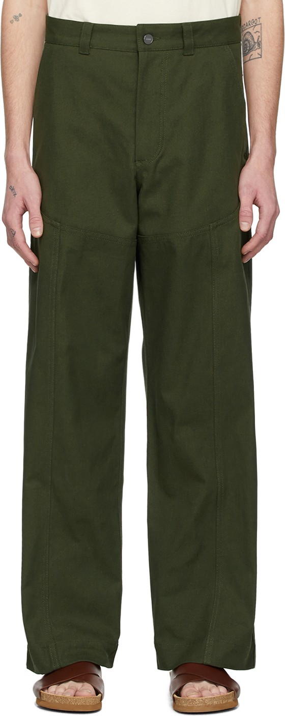 Jacquemus Khaki 'Le Pantalon Terraio' Trousers