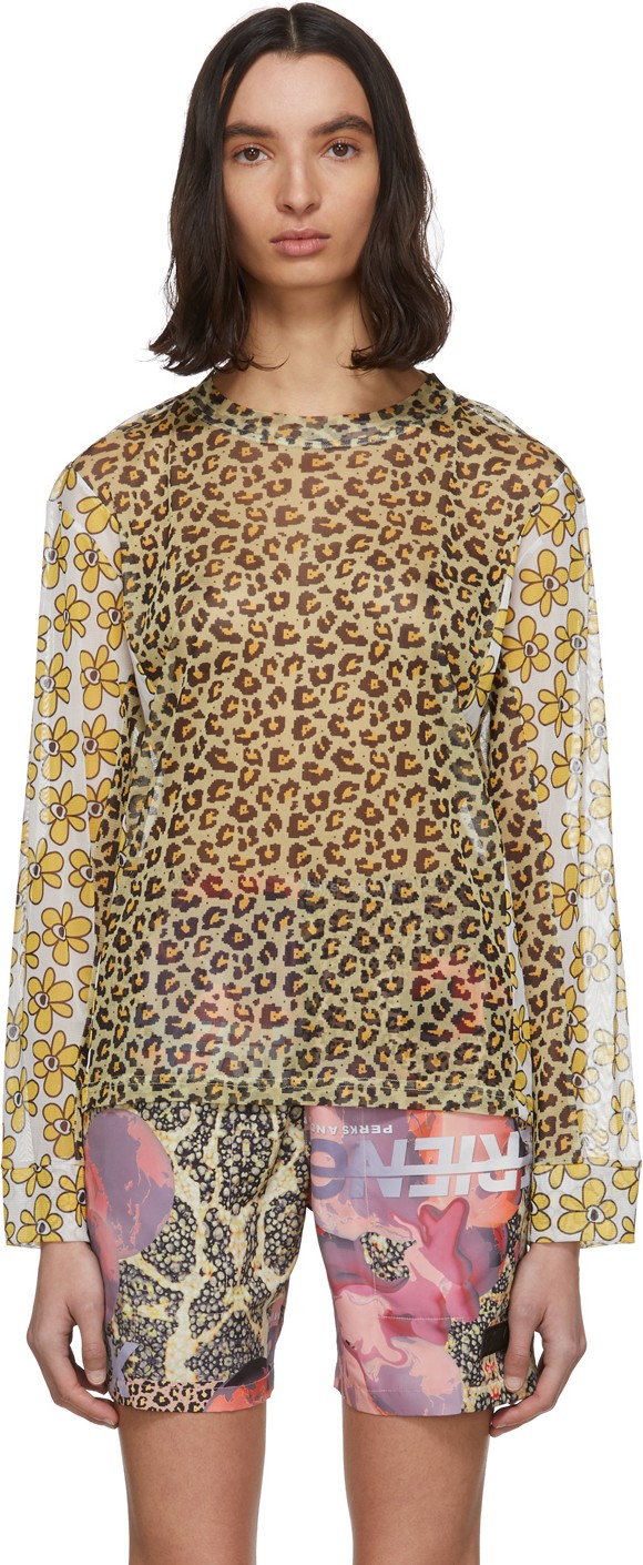 Perks and Mini Beige & White Kissing Frogs Long Sleeve T-Shirt