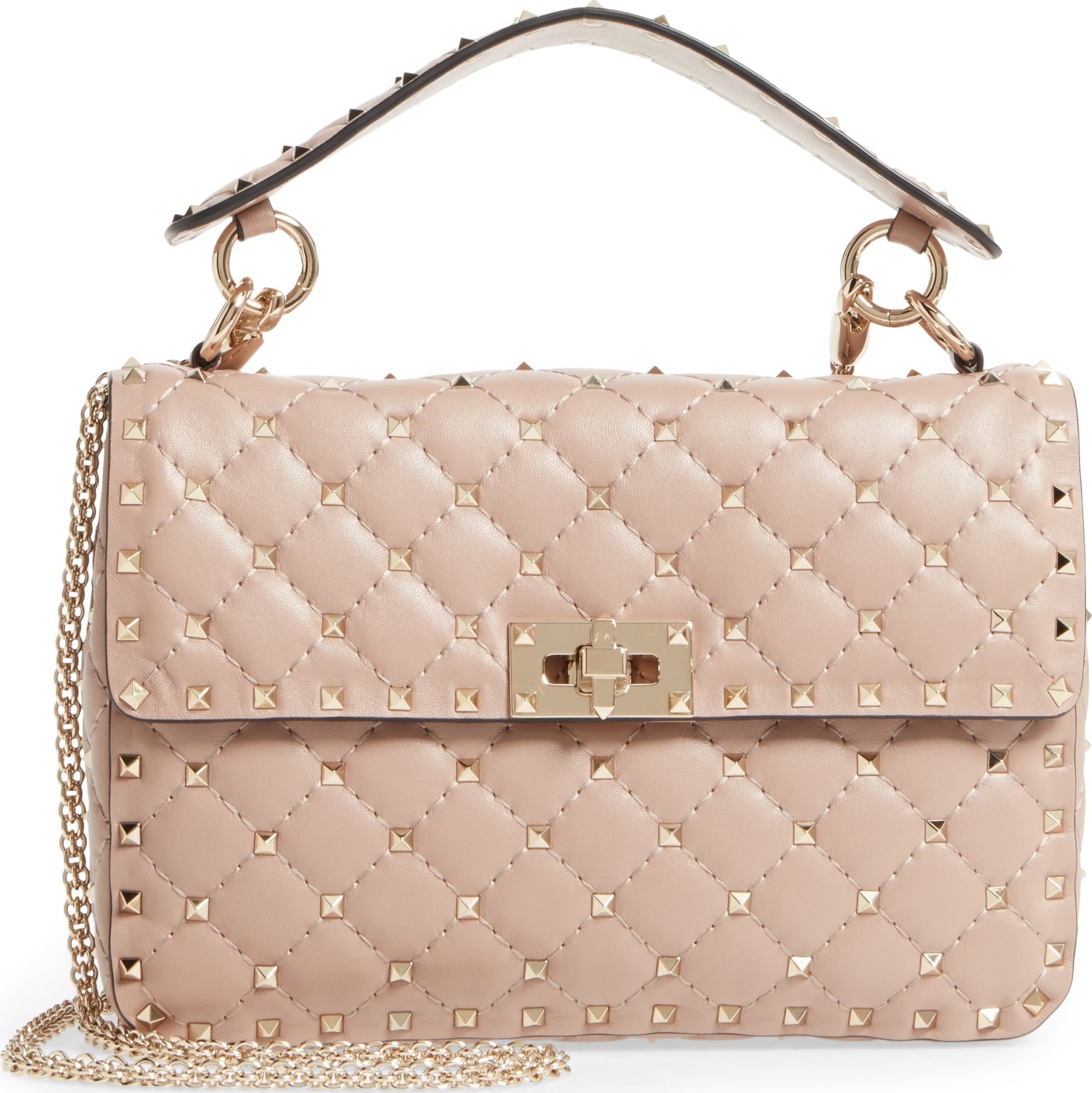 Valentino Medium Rockstud Matelassé Quilted Leather Shoulder Bag