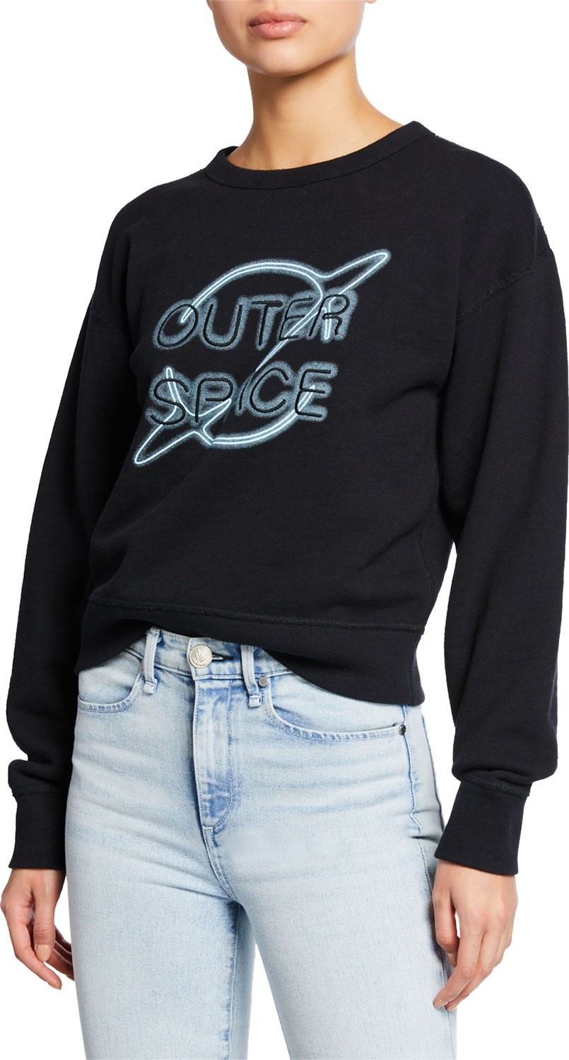 Rag & Bone Outer Space Graphic Crewneck Sweatshirt