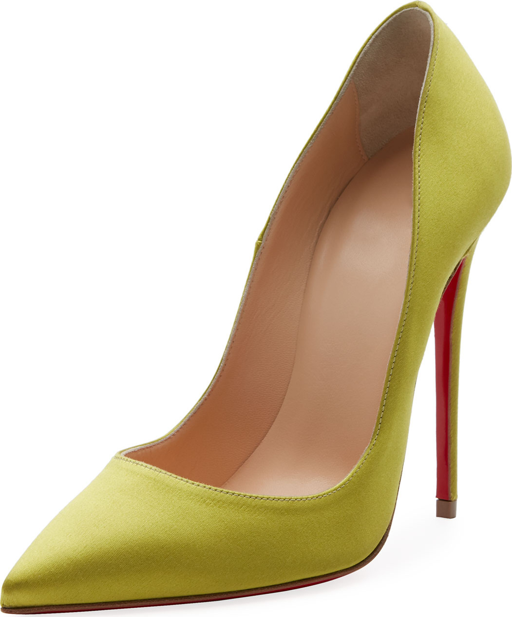 Christian Louboutin So Kate 120mm Crepe Satin Red Sole Pump