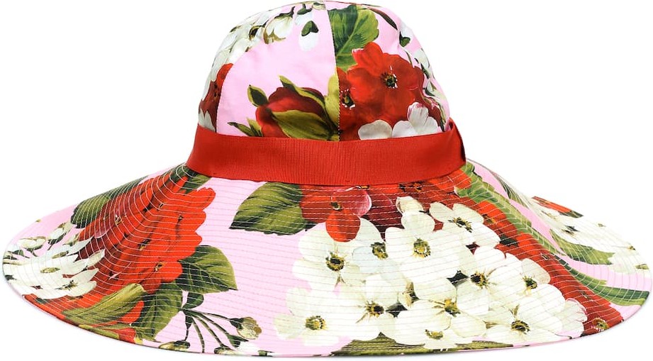 Dolce & Gabbana Floral cotton wide-brim hat Dolce & Gabbana Floral cotton wide-brim hat