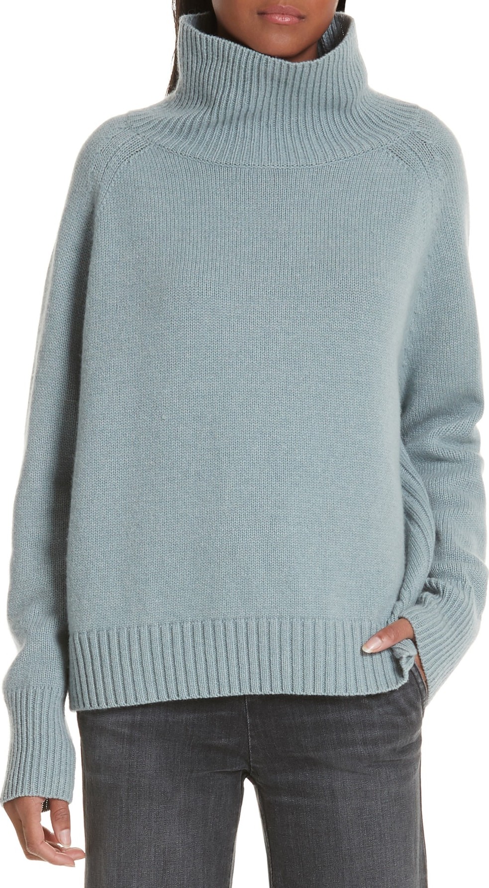 Nili Lotan Mariah Funnel Neck Cashmere Sweater