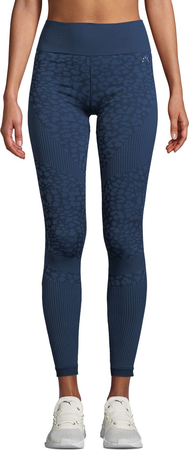 Varley Quincy High-Waist Leopard-Print Performance Tights Varley Quincy High-Waist Leopard-Print Performance Tights