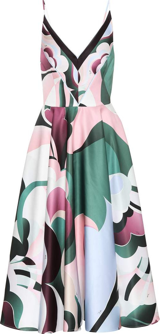 Emilio Pucci Printed silk-blend dress