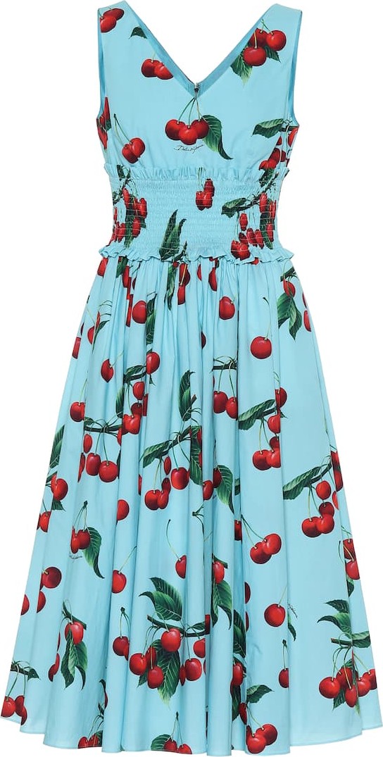 Dolce & Gabbana Exclusive to Mytheresa – cherry printed cotton dress