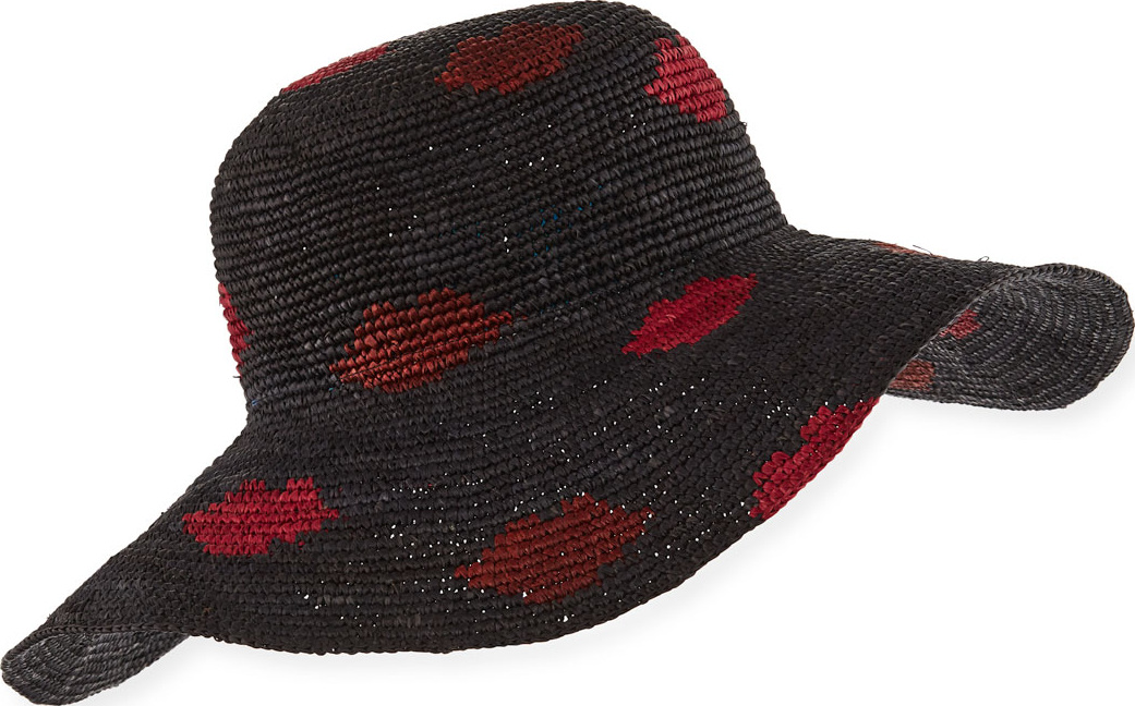 Yestadt Millinery Kisses Packable Straw Sun Hat