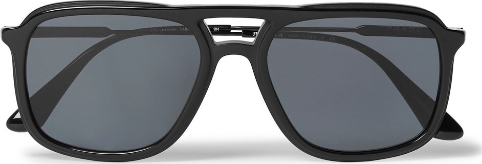 Prada Square-Frame Acetate and Titanium Sunglasses