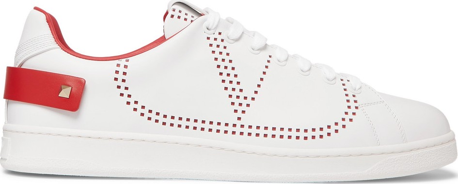 Valentino Valentino Garavani Net Perforated Leather Sneakers