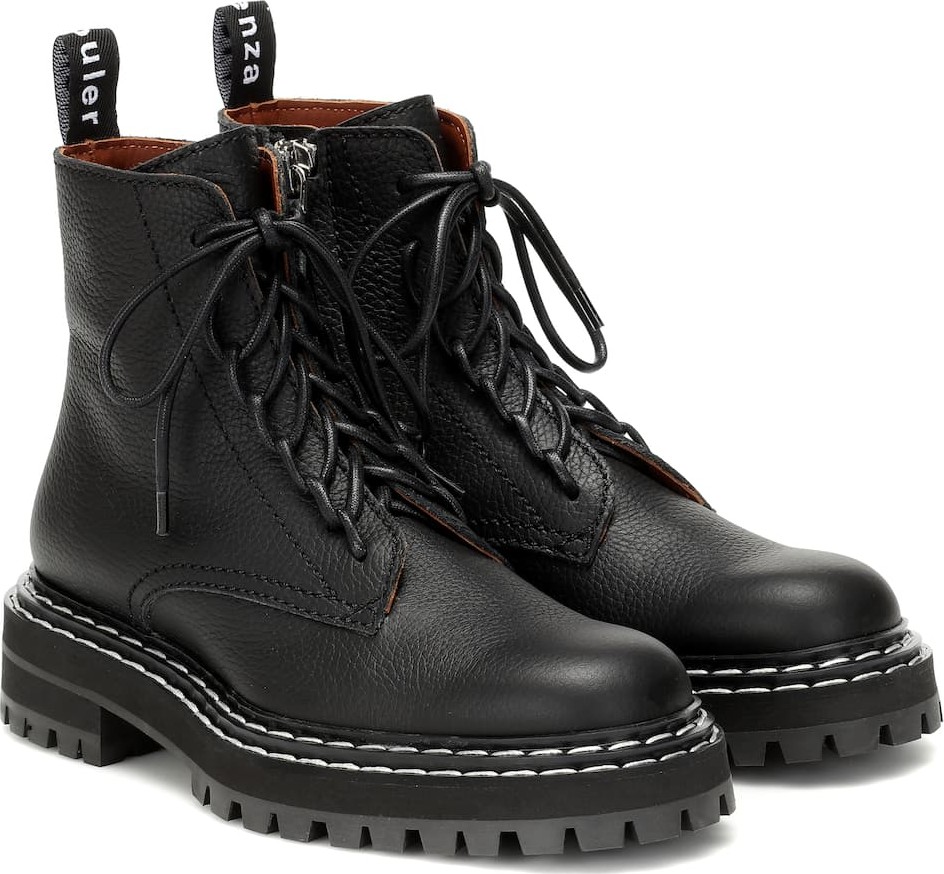 Proenza Schouler Leather lace-up ankle boots