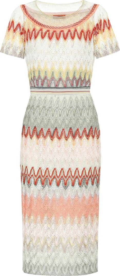Missoni Striped knit midi dress