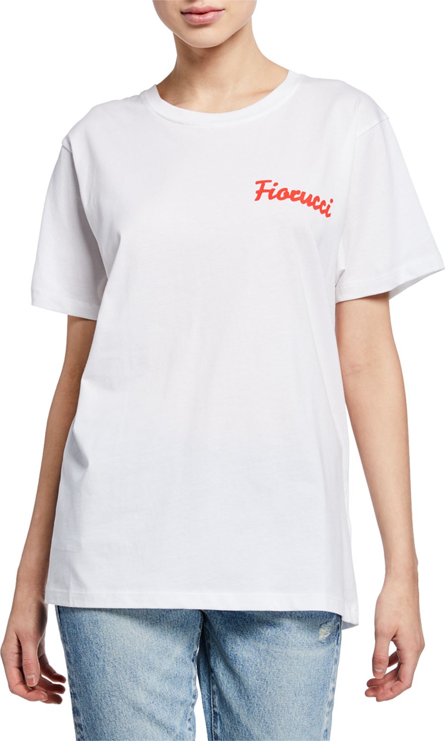 Fiorucci Tattoo Angels Logo Graphic Crewneck Tee