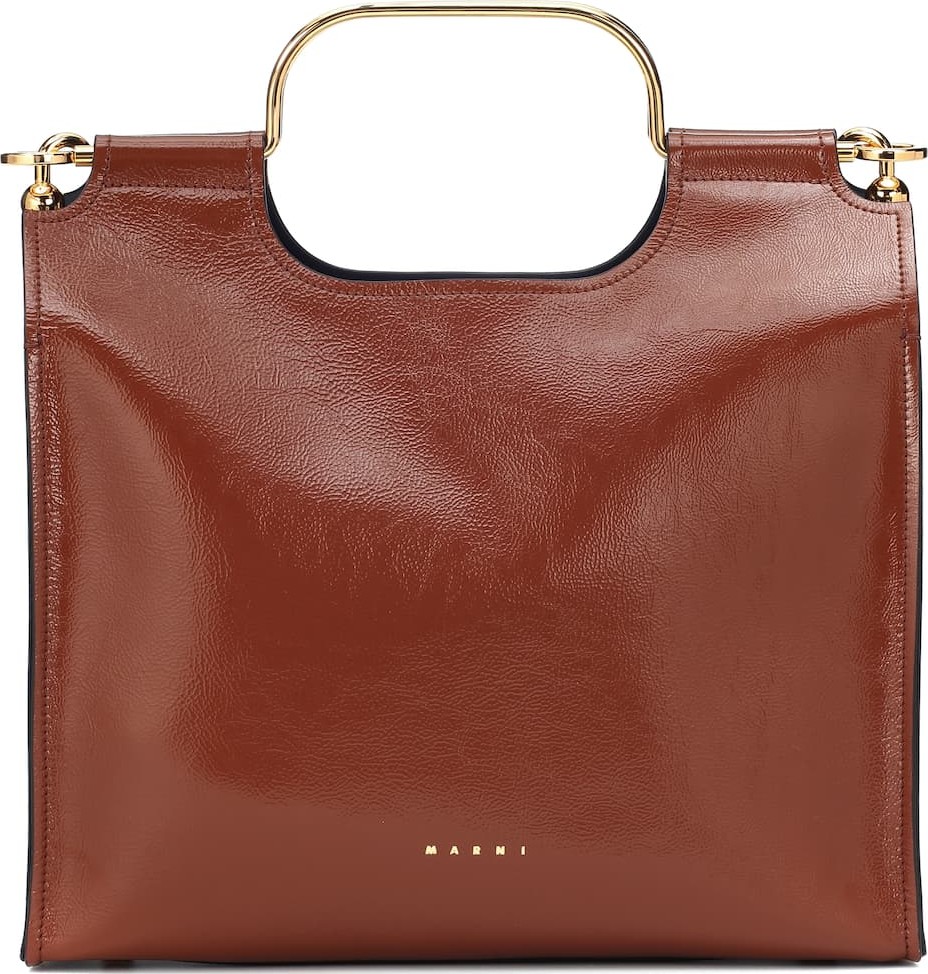 Marni Marcel Medium leather tote