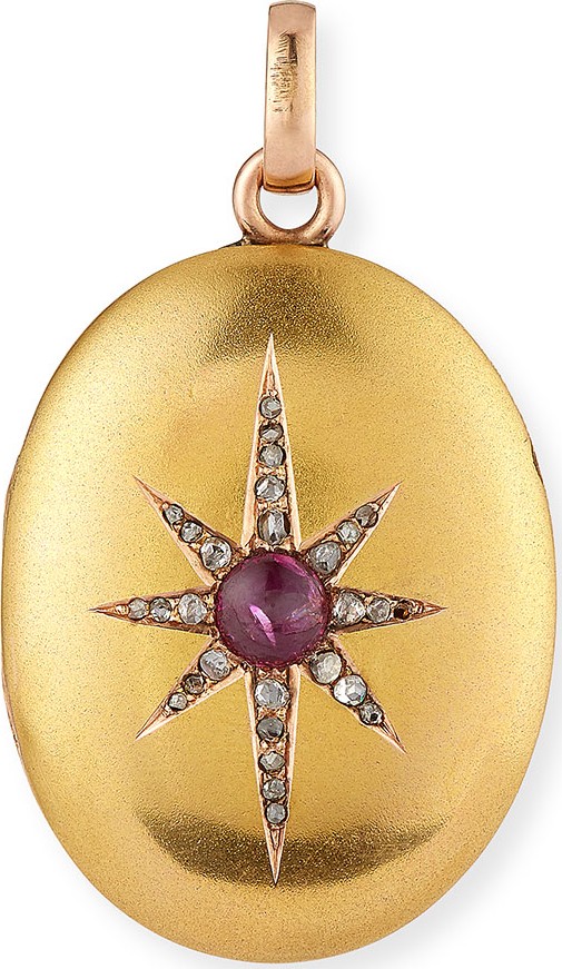 Turner & Tatler 18k Starburst Photo Locket