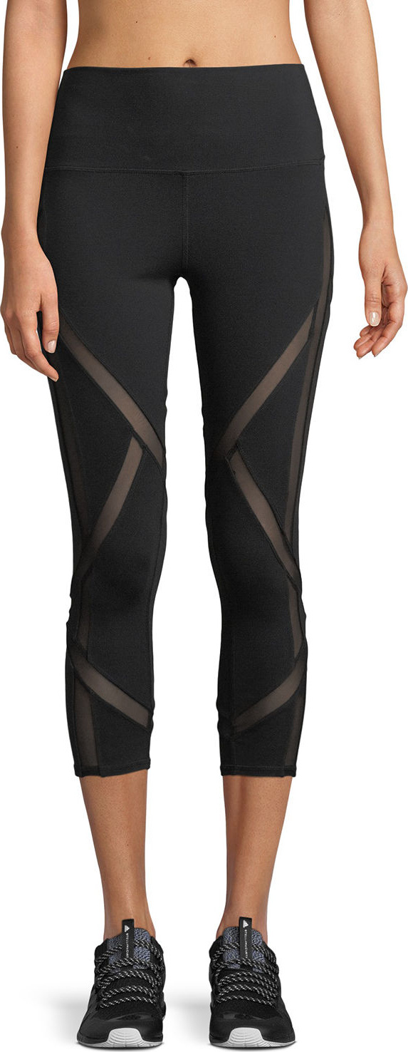Alo Yoga Laced High-Waist Capri Leggings