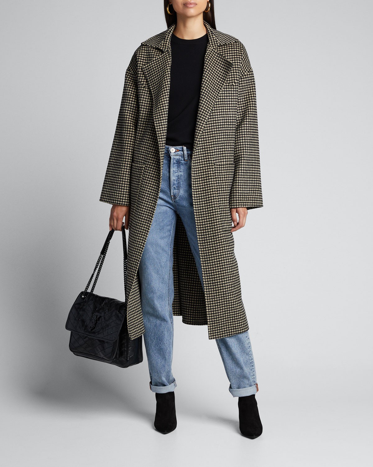 Nanushka Alamo Belted Long Coat