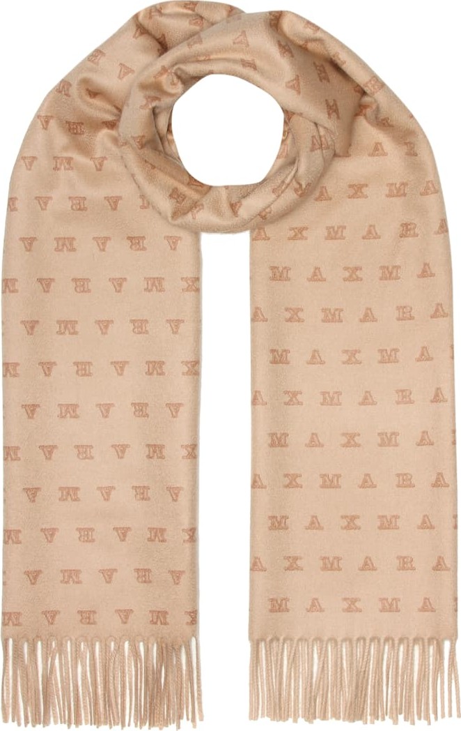 Max Mara Logo cashmere scarf