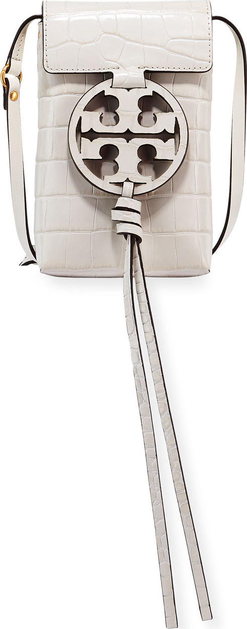 Tory Burch Miller Embossed Phone Crossbody Bag