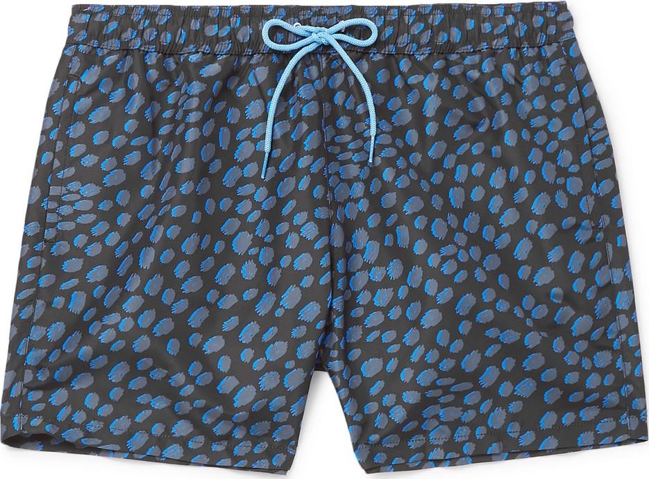 Paul Smith Mid-Length Leopard-Print Shell Swim Shorts