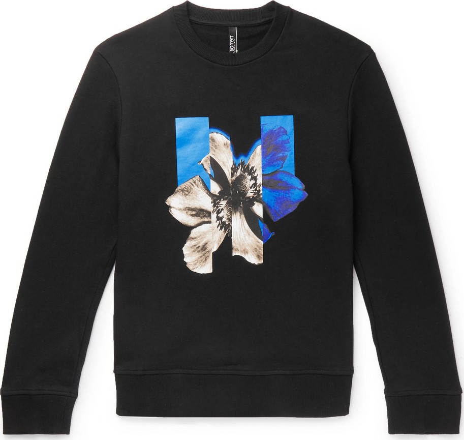 Neil Barrett Printed Loopback Cotton-Jersey Sweatshirt