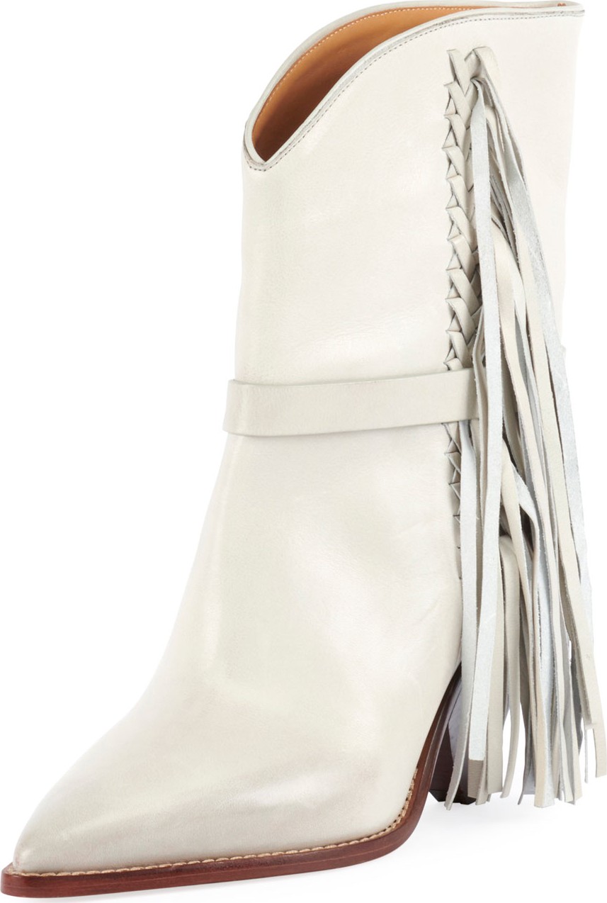 Isabel Marant Loffen Low-Heel Fringe Boot